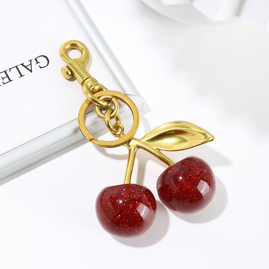 Cherry Bag Charm
